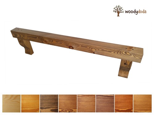 Redwood mantle piece - mantle,