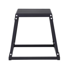 18" Plyometric Jump Box Fitness Exercise Plyo Box Step Cross Black