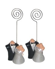 Bride & Groom Wedding/Party Table Place Card/Number/Name Holders  Pairs 