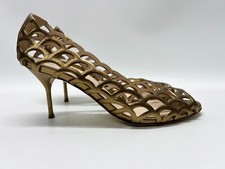 SERGIO ROSSI Gold Leather