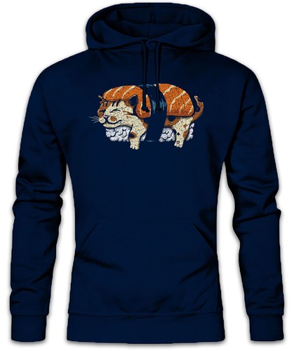Cat sushi hoodie sweatshirt - cat,