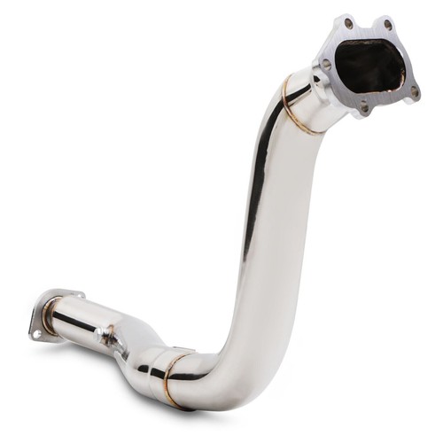 Stainless exhaust front down - front,