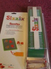 sizzix sizzlits playground alphabet set, new old stock  