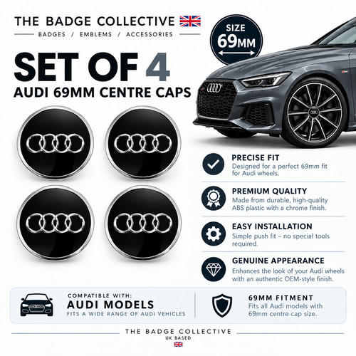 Audi alloy wheel centre - wheel, caps