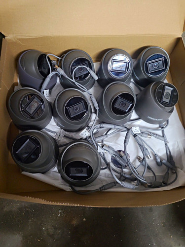 Grey wired turret cctv - grey,