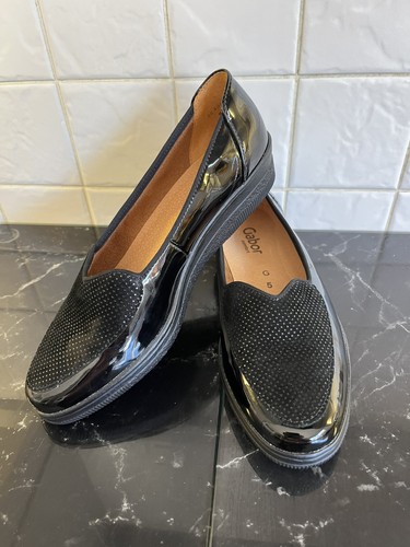 Gabor blanche black leather - blanche,