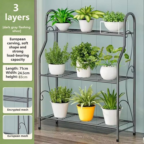 Tier metal plant stand - 3-tier,
