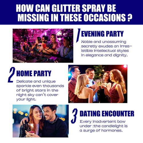 60ml shiny glitter - 60ml, spray