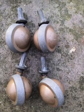 Vintage 4 x Archibald Kenrick & Sons Shepherd Castors England Industrial Salvage