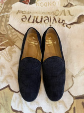 PRE-LOVED VIVIENNE WESTWOOD WELTED ORB LACE PRINT SHOES EURO 41 UK 7