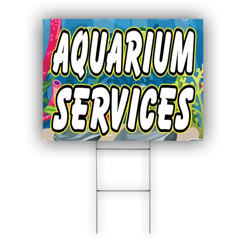 Aquarium service advertising - service,