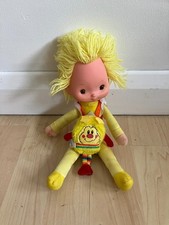 VINTAGE RAINBOW BRITE CANARY YELLOW DOLL  +  RAINBOW SPARK SPRITE  