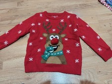 Children's Christmas Reindeer Jumper Age 3-4 Years