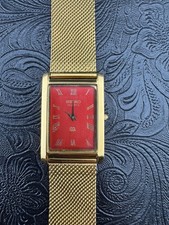 GOLD RED Vintage Seiko Slim