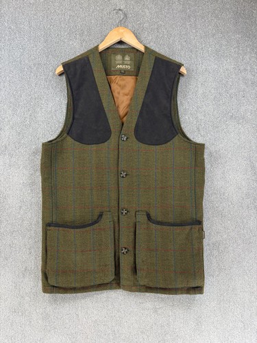 Musto gilet mens green tweed - mens,