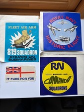 Royal Navy stickers x 4 from