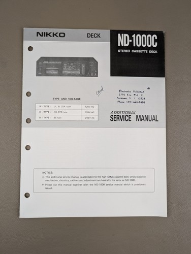 Nikko 1000c stereo cassette - nikko,