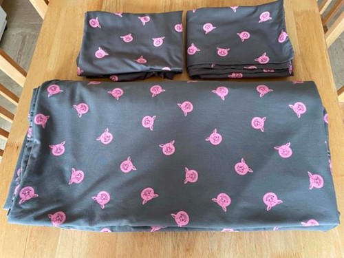 Percy pig double cotton duvet - double,