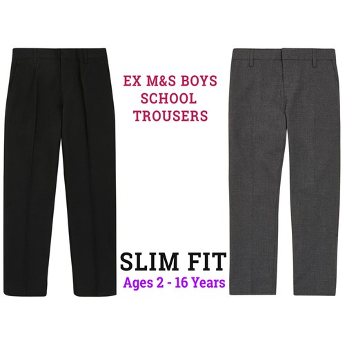 Boys school trousers - m&s,