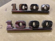 USED GENUINE AUSTIN MORRIS MINI CHROME 1000 BADGE  - ALA6695 ♻️ PRICE FOR 1