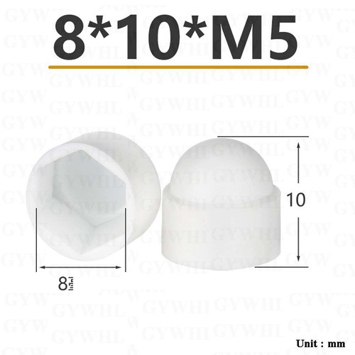 Colors plastic dome nuts - 6,