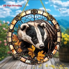 Badger Suncatcher - Hanging