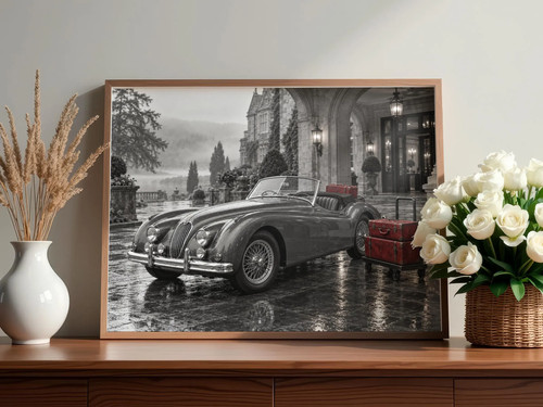 Classic jaguar roadster - classic,