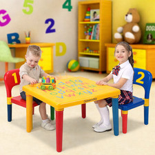 Kids Table and Chairs Set ABC