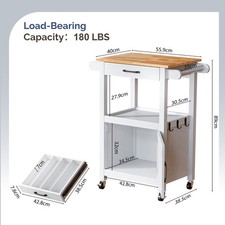 Bonnlo Kitchen Cart on Wheels