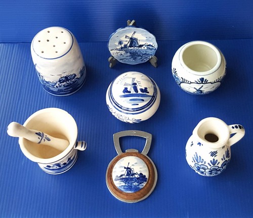 Small vintage delft items - small,