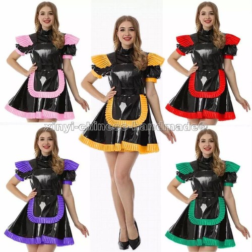 Sissy maid vinyl short sleeve - maid,