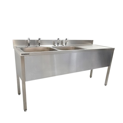 Stainless sink double bowl - sink,