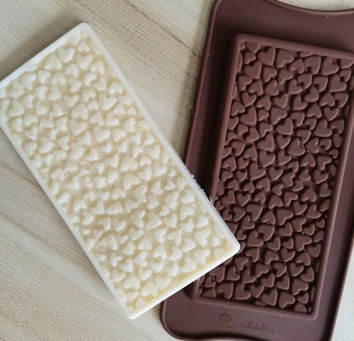 Silicone heart chocolate bar - silicone,