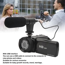 HD 1080P Digital Camera Recorder With Wide Angle Lens For Vlogging