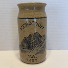Vintage brown cream Stoneware