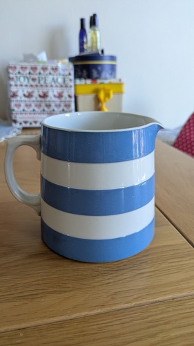 Green cornishware - t.,