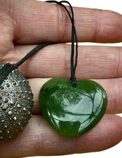 Greenstone heart pendant - heart,