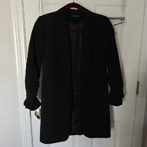 Boohoo black blazer - black,