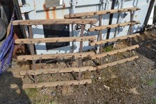 Vintage Harrow Drag Horse Drawn Cultivation wood & metal unusual Antique Bohemia