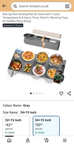 New food warming - new, mat