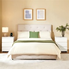 Bedside Table with Charging