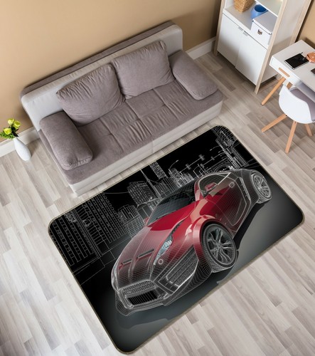 Red car pattern zhub112 - 3d,