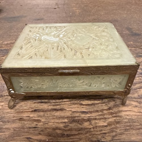 Chinese carved jade panels - chinese,