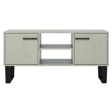 2 Door TV Unit Grey Black