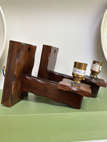 Pair vintage wooden - pair, of