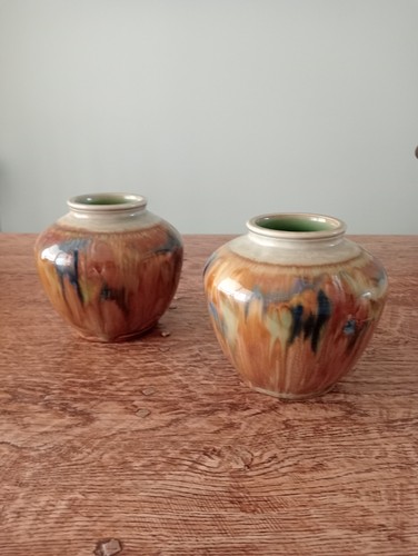 Pair doulton lambeth - of, vases