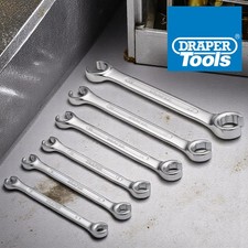 Draper 6pc Flare Nut Spanner Wrench Set Brake Fuel Gas Pipes Metric 6-22mm 17759