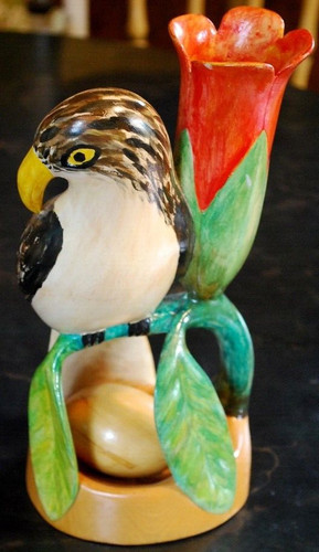 Vtg balsa wood bird - balsa,
