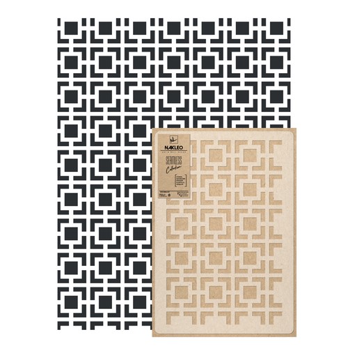 Reusable plastic wall stencil - reusable,