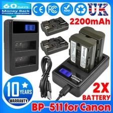 2x 2200mAh BP-511 Battery &